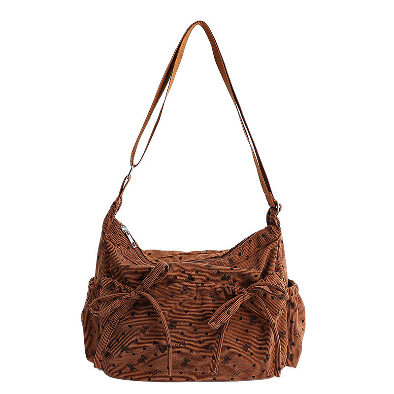 Stylish Floral Embellished Hobo Bag
