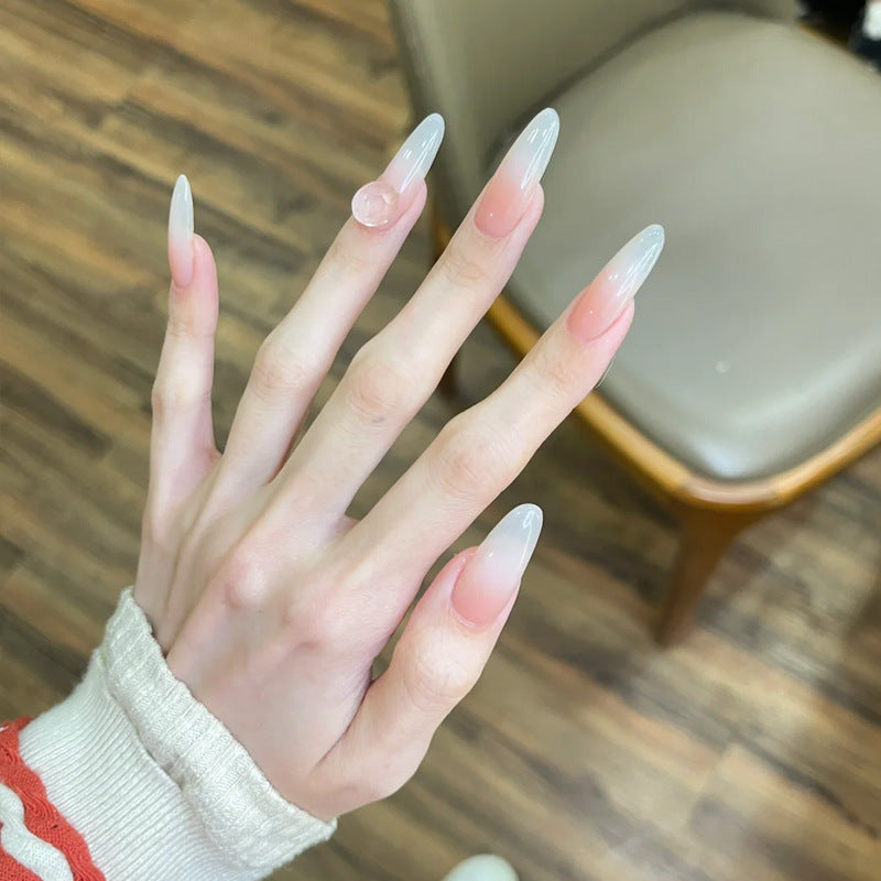 Long Stiletto Press-On Nails Set with Elegant Ombre Design Kalsten