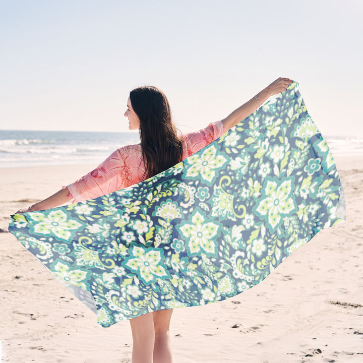 Light beach towel with creative jellyfish motif Kalsten