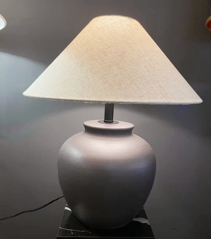 Decorative Table Lamp with Unique Ceramic Base
