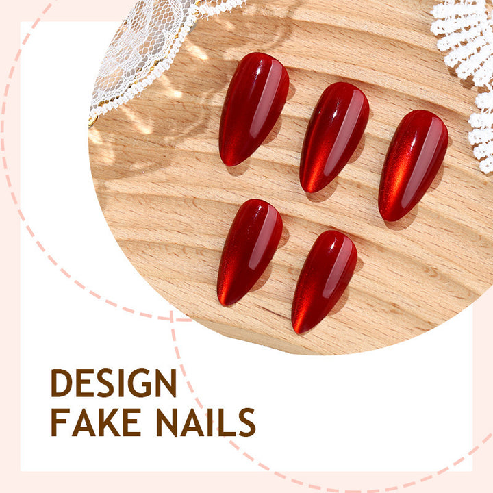 Artificial nail set with glossy design Kalsten