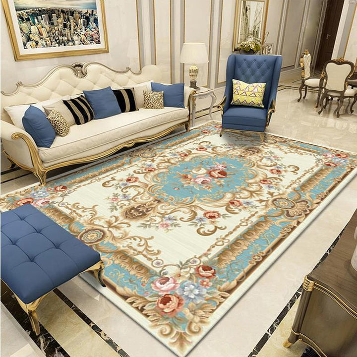Elegant Floral Woven Area Rug