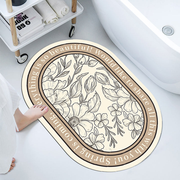 Elegant Decorative Bathroom Mat