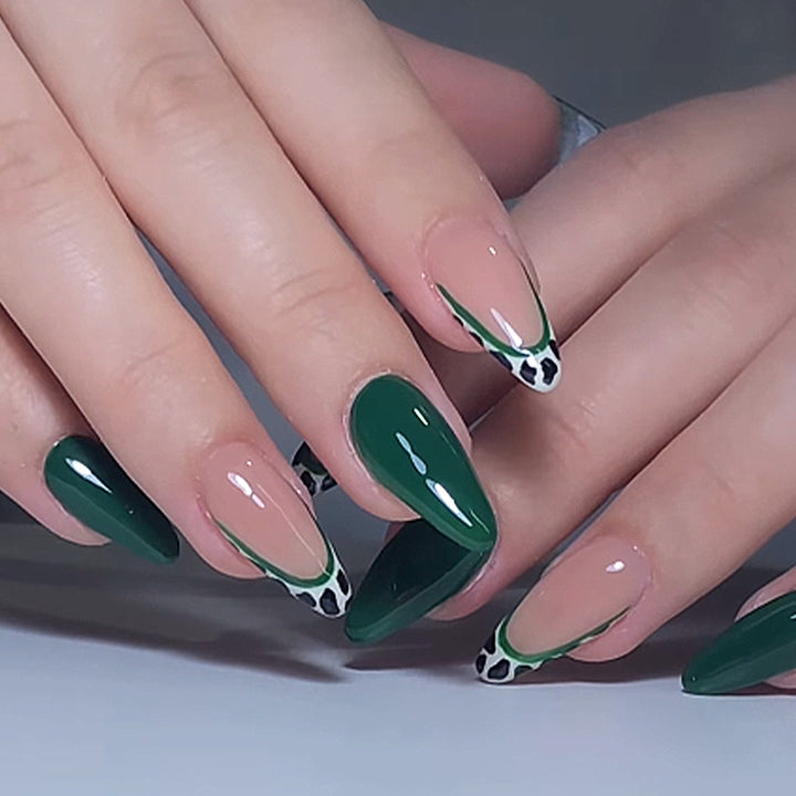 Decorative Press-On Nail Art Set with Contemporary Animal Prints kalsten
