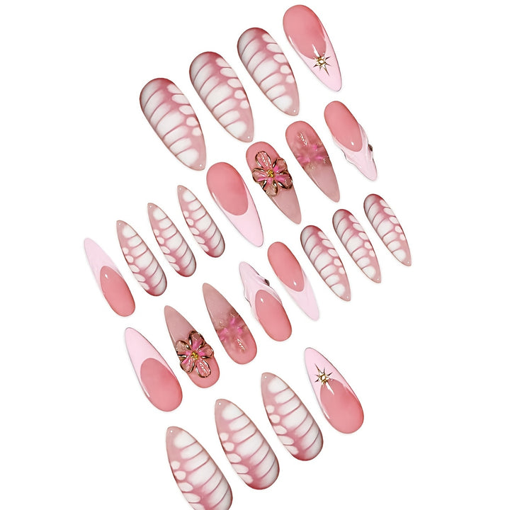 Decorative Floral Art Press-On Nails Kalsten