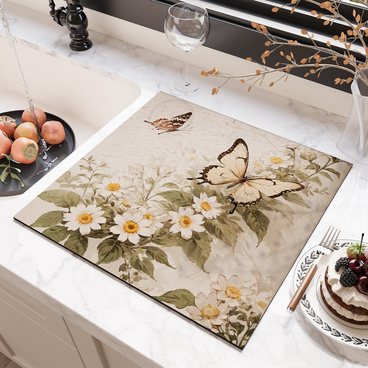 Floral Design Kitchen Surface Protector Kalsten