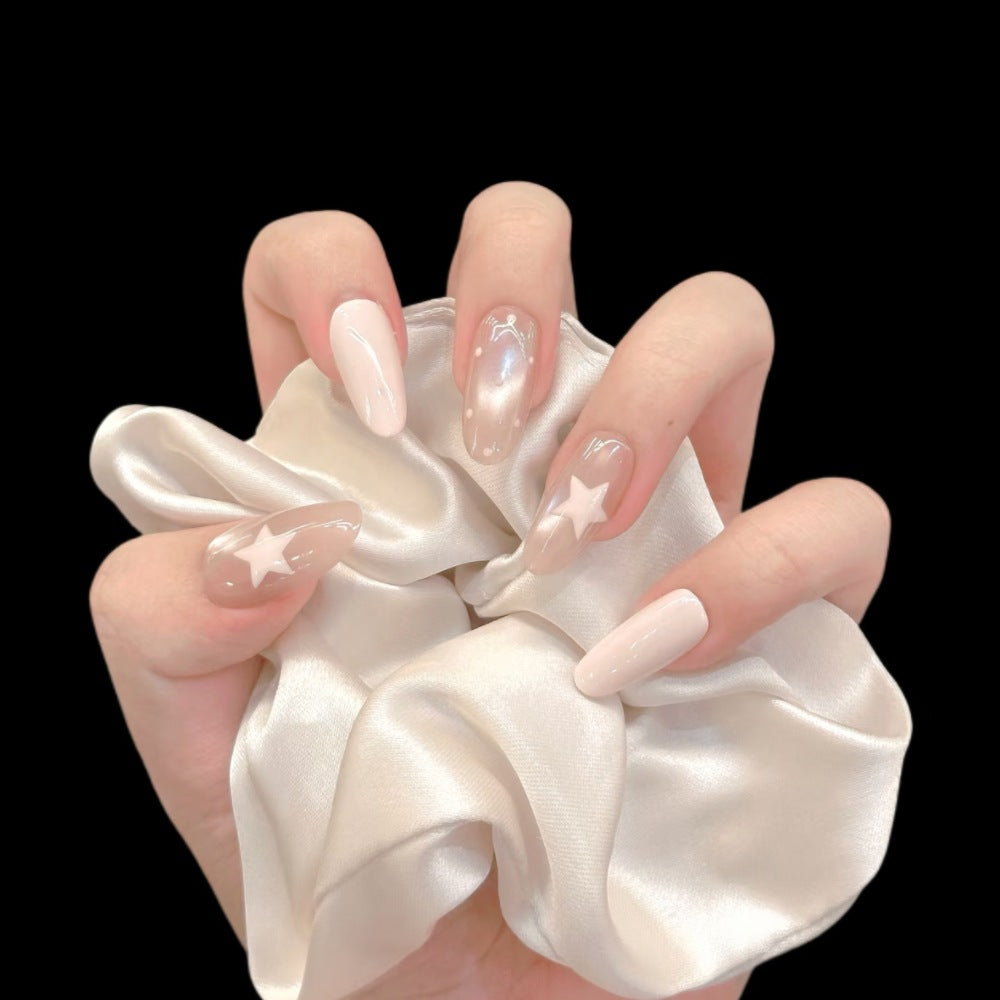 Decorative Press-On Nail Art Set with Star Accents Kalsten
