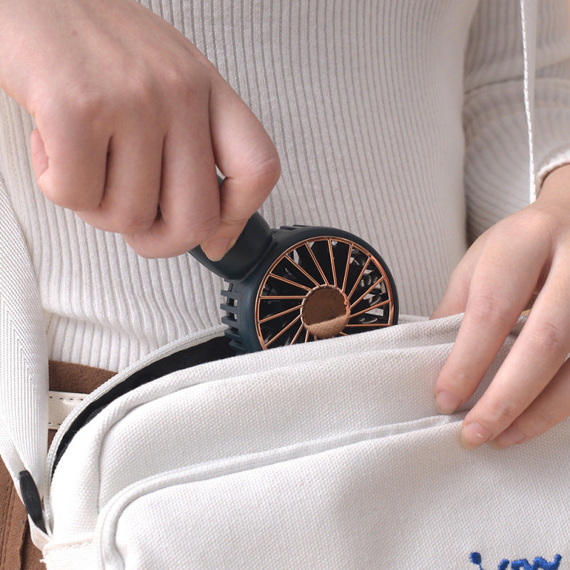 Unisex nan Portable Hand Fan with rechargeable battery, quiet motor and compact base Kalsten