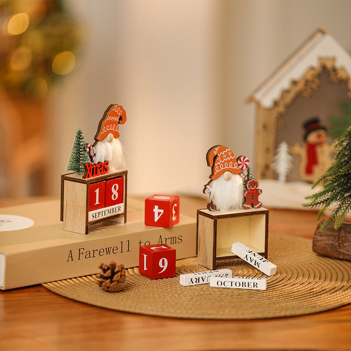 Decorative Christmas gnome with calendar Kalsten