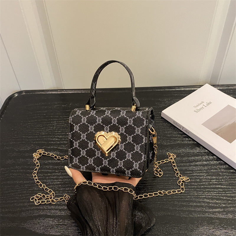 Elegant Heart-Embellished Handbag