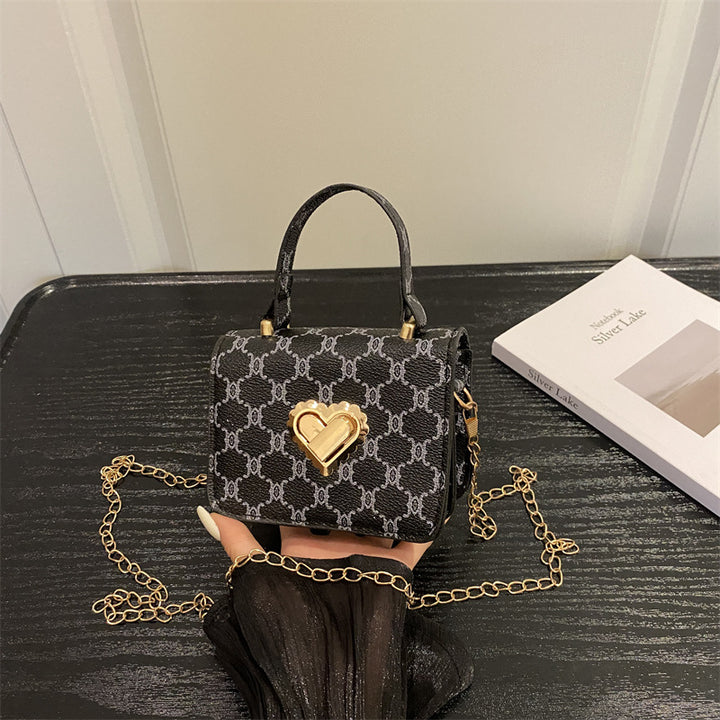 Elegant Heart-Embellished Handbag