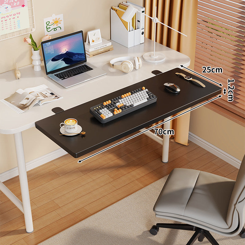Long Under-Desk Pull-Out Sliding Keyboard and Work Surface Shelf