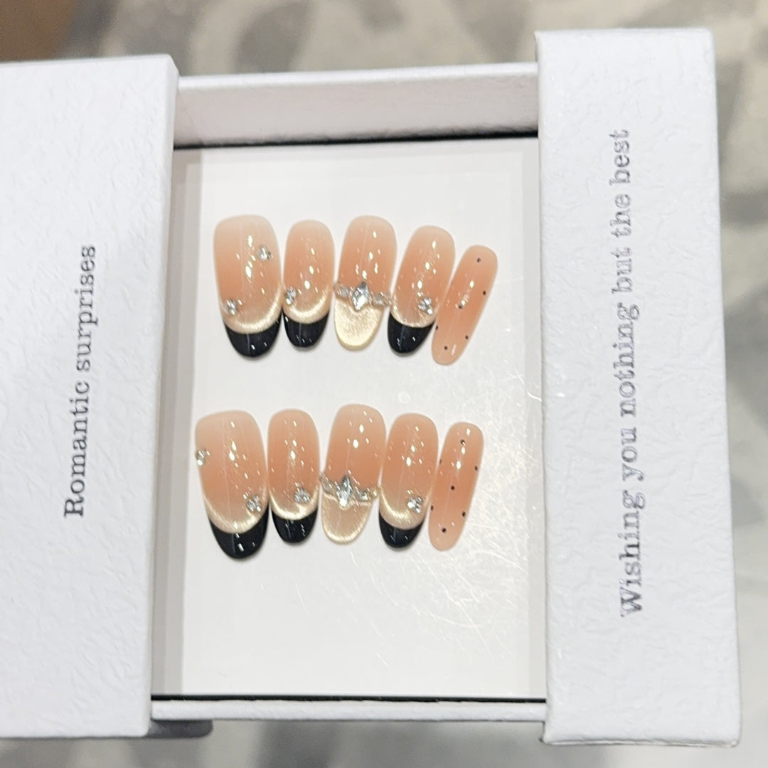 Artificial nails with Romantic Design Kalsten