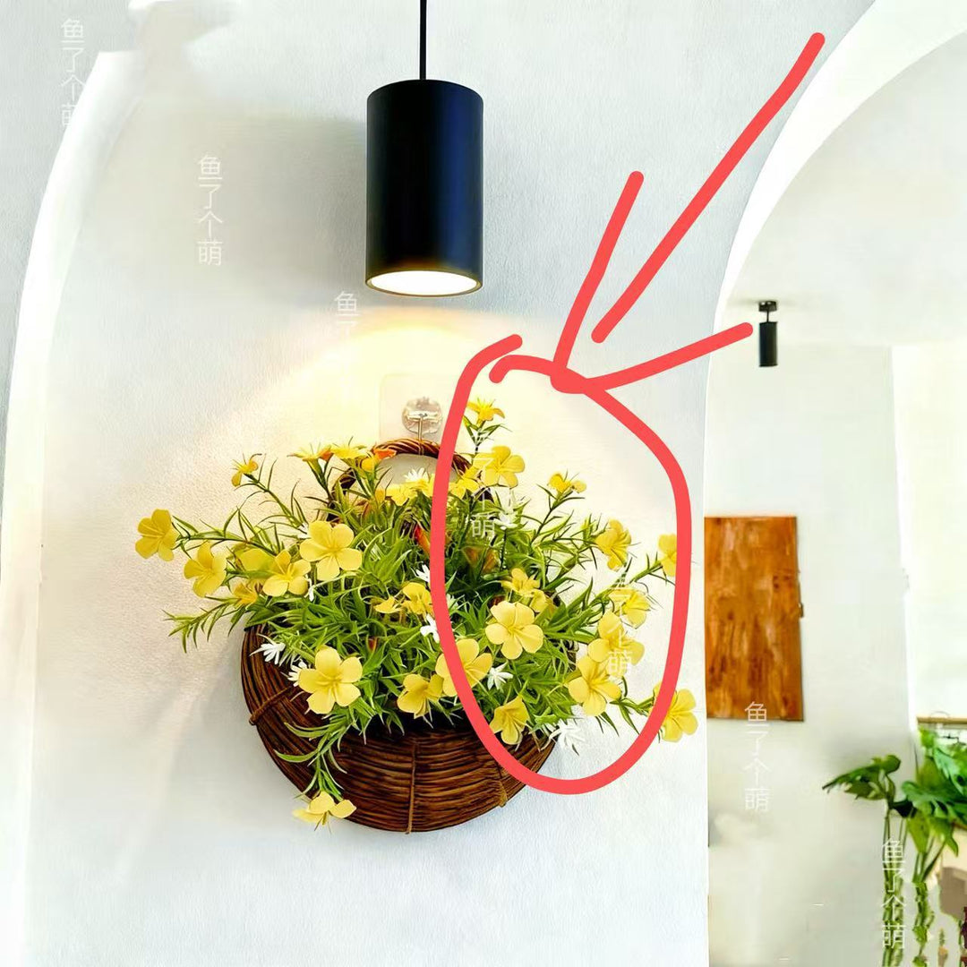 Wall-Mounted Artificial Flower Planter