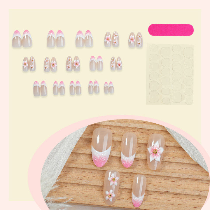 Floral Design Press-On Nail Set Kalsten