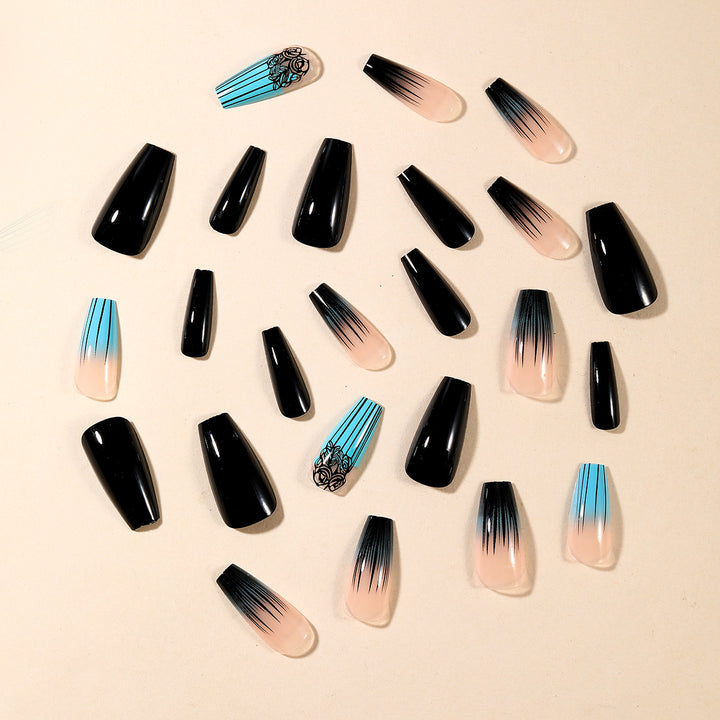 Ombre Gradient Acrylic Nail Art Kalsten