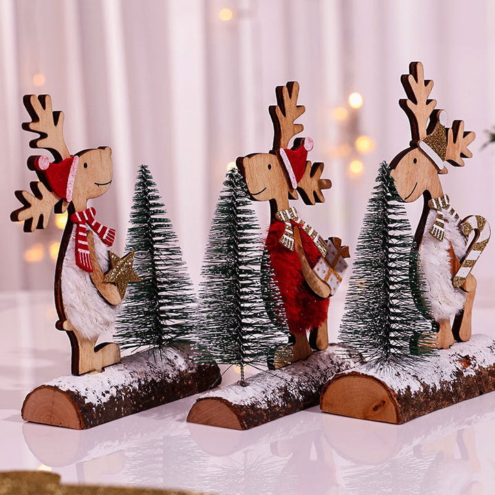 Decorative Wooden Reindeer Figurine Kalsten