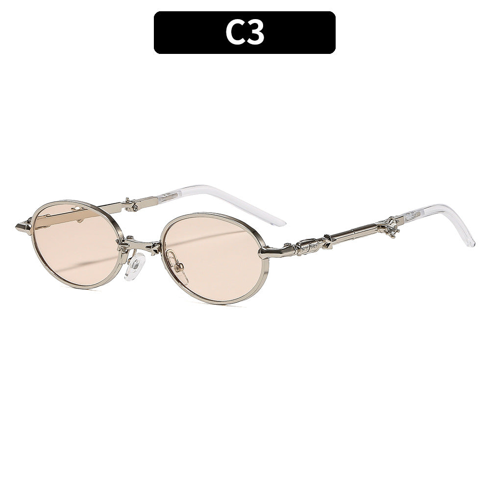 Designer Oval Frame Sunglasses