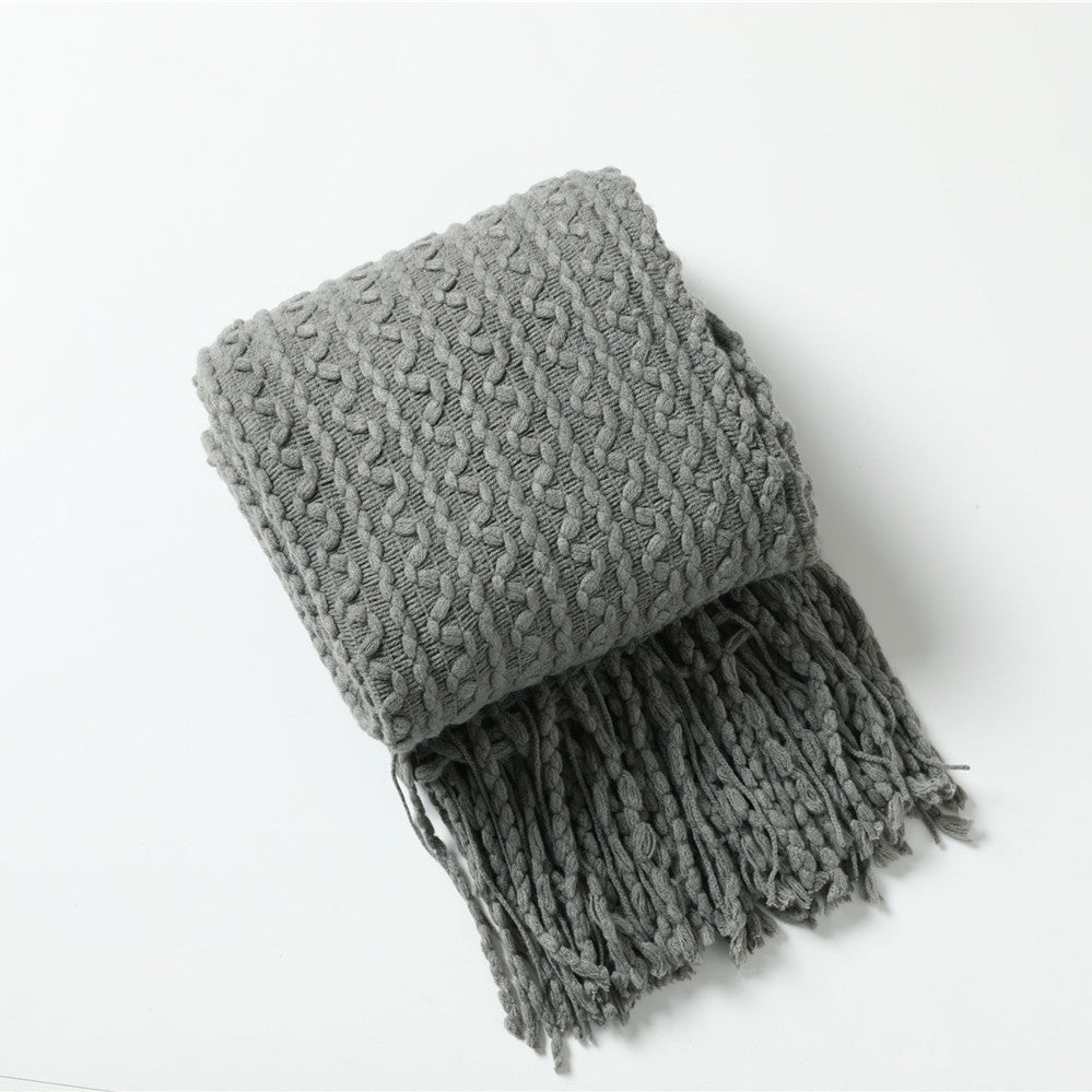 Textured Knit Scarf