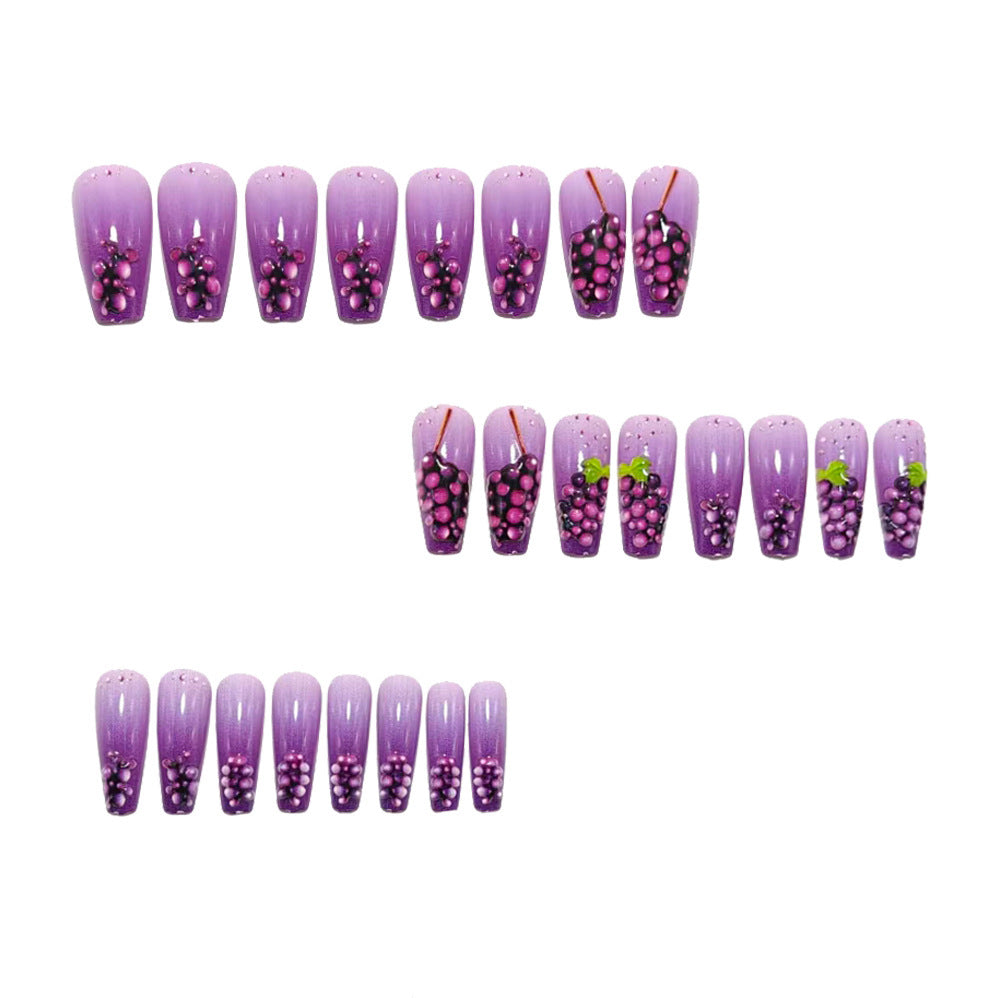 Artificial nails in fruity grape design Kalsten