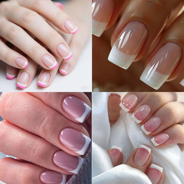 Classic French Tip Nail Enhancements Kalsten