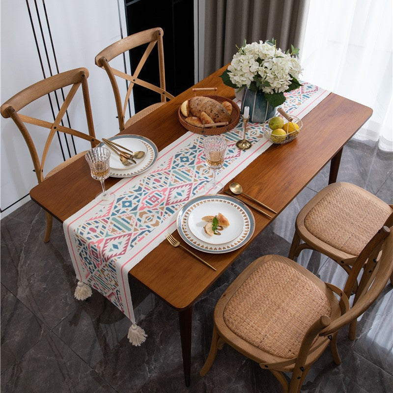 Geometric Patterned Table Runner