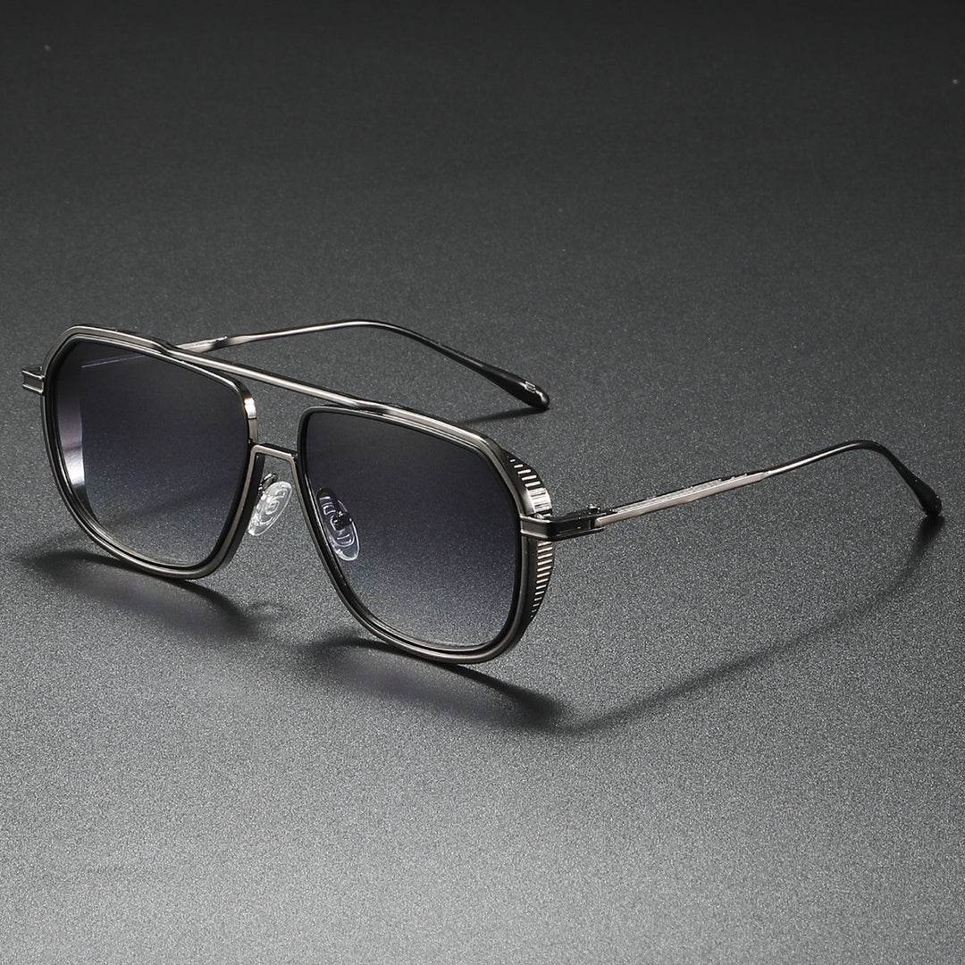 Women's Elegant Sunglasses with Angular Metal Frame Kalsten
