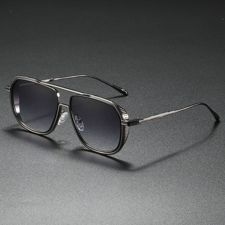 Women's Elegant Sunglasses with Angular Metal Frame Kalsten