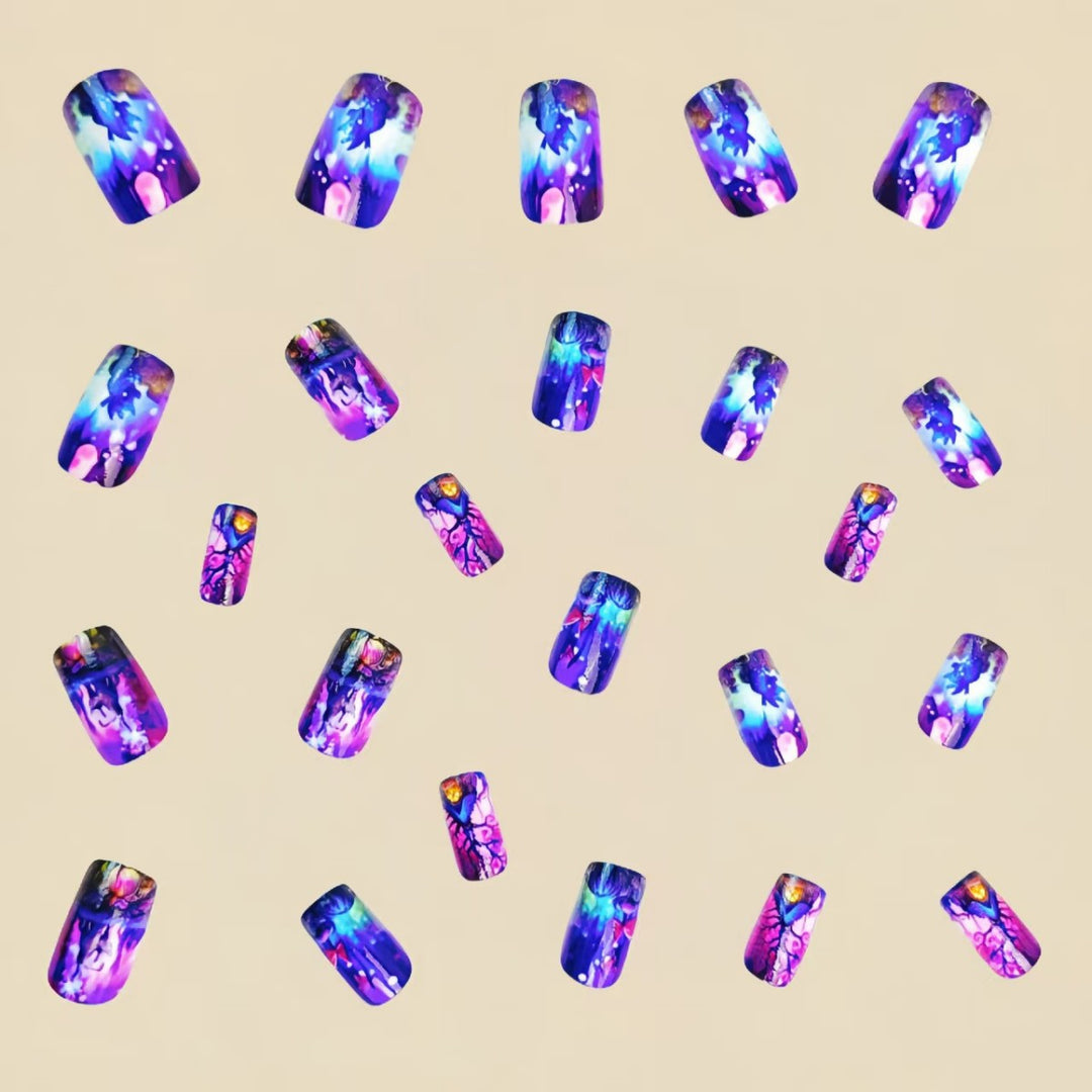 Artful 3D Nail Tips with Fantasy Worlds Kalsten