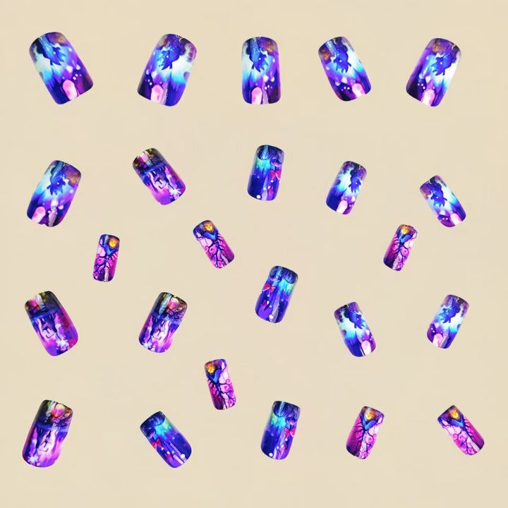Artful 3D Nail Tips with Fantasy Worlds Kalsten