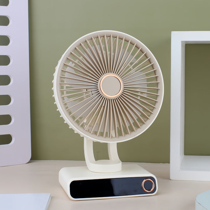 Ladies Portable Table Fan in Modern and Compact Design Kalsten