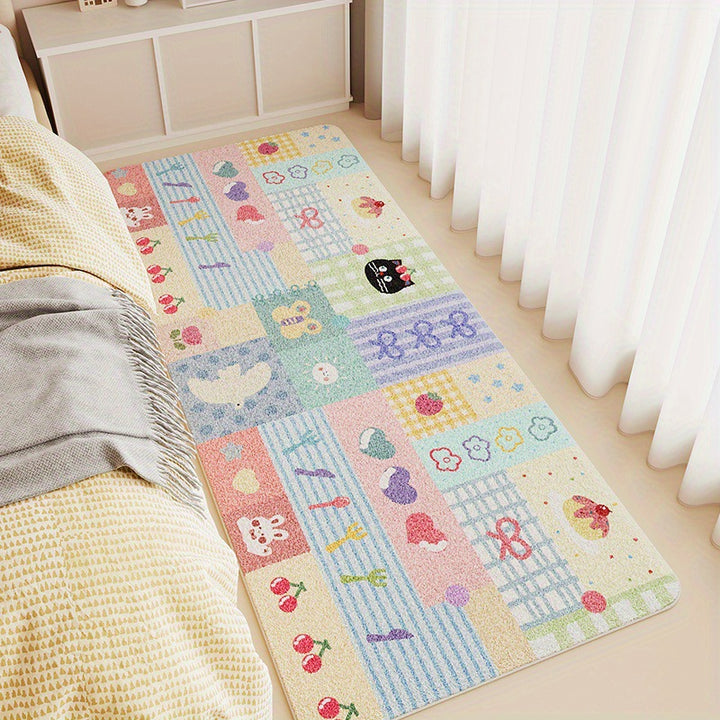 Cute Cartoon-Themed Plush Area Rug