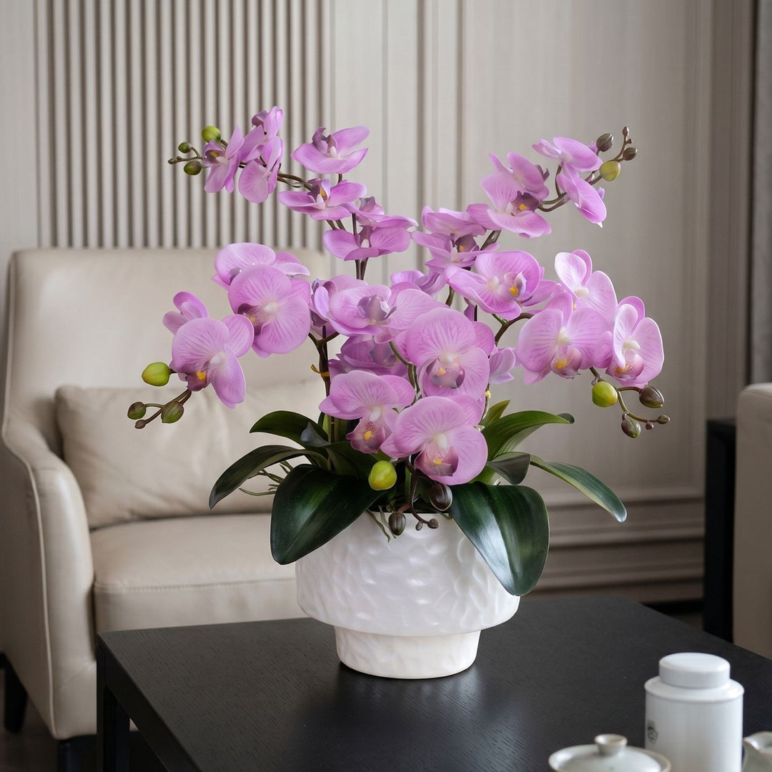 Lifelike Orchid Floral Centerpiece