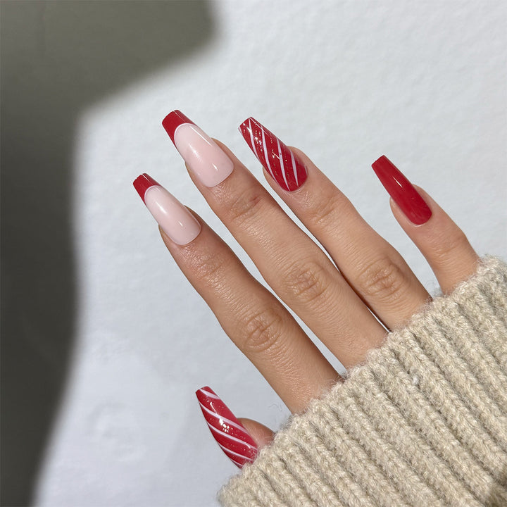 Long Elegant Press-On Nail Set Kalsten