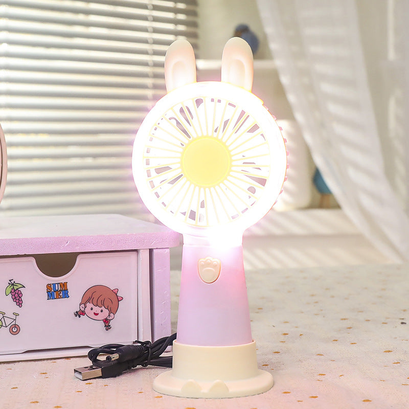 Portable USB Hand Fan with Integrated LED Light Kalsten