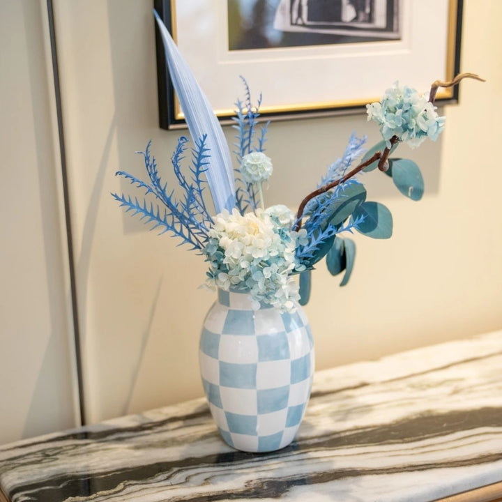 Decorative Floral Vase with Dried Plants
