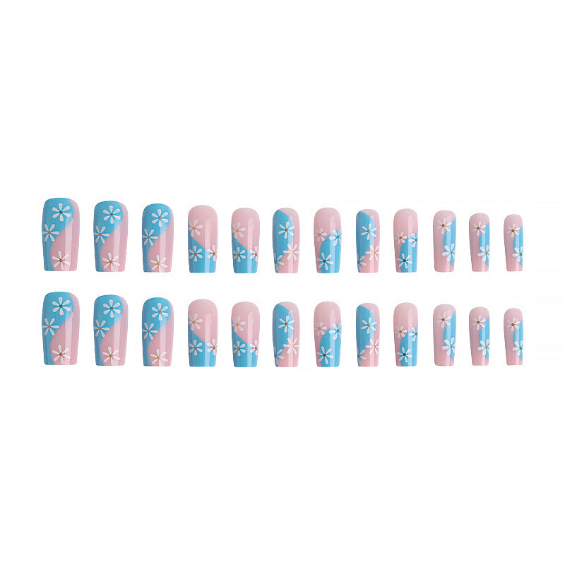 Artificial nails with delicate flower design Kalsten