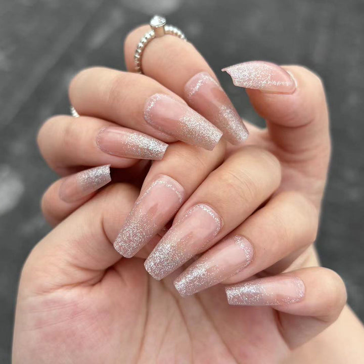 Glittery Long-Lasting Press-On Nails Kalsten