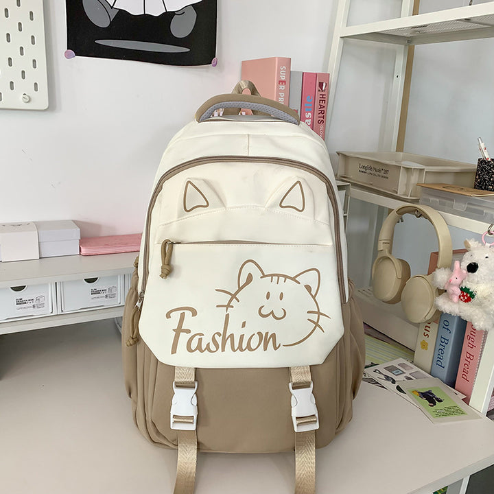 Backpack with Cute Cat Ears and Practical Compartments Kalsten