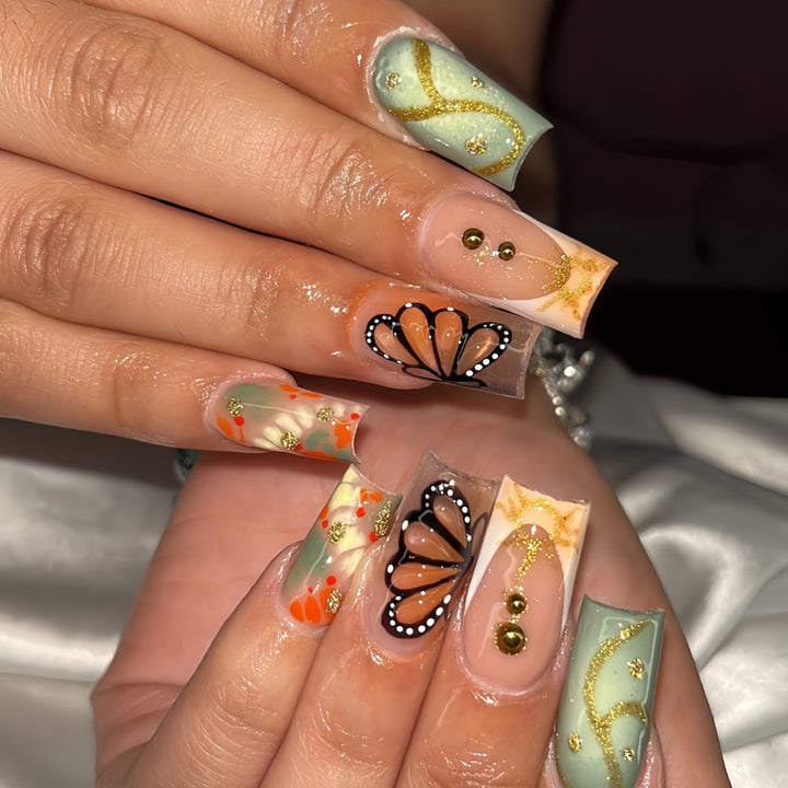 Artistic Acrylic Nail Design Kalsten
