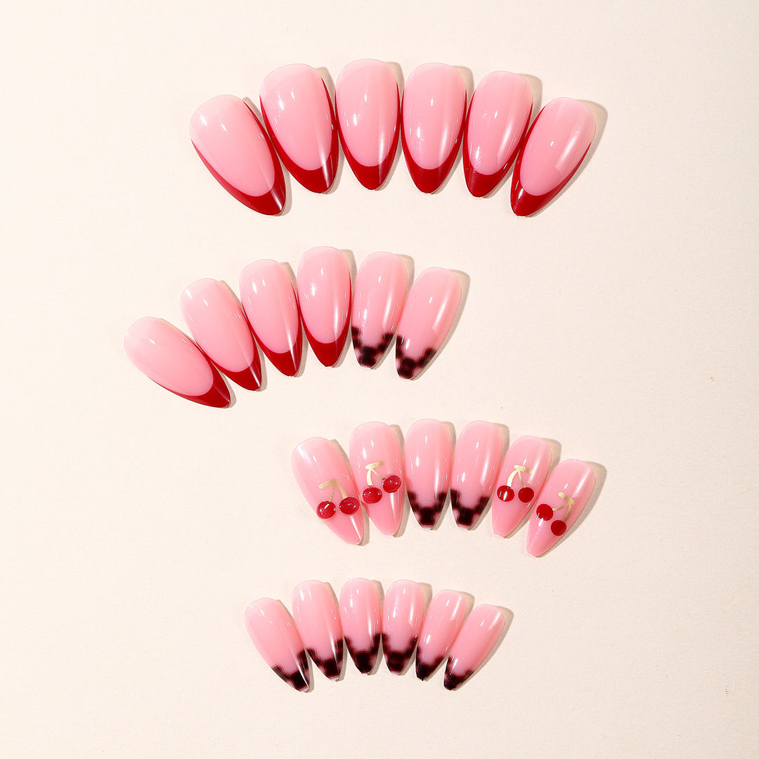 Trendy French Tip Nail Art Set Kalsten