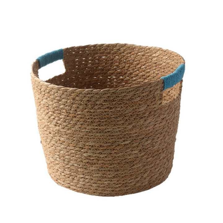 Stylish storage basket made of woven natural fibers Kalsten
