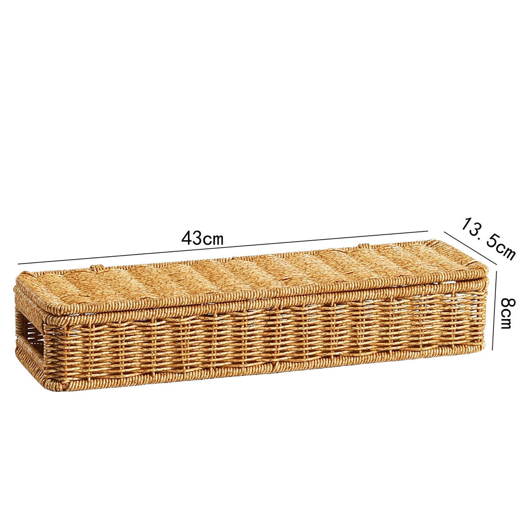 Oval Handmade Wicker Storage Basket Kalsten