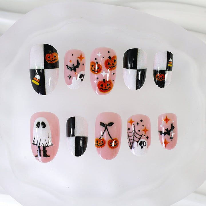 Halloween Artificial Nail Set with Creepy Designs Kalsten