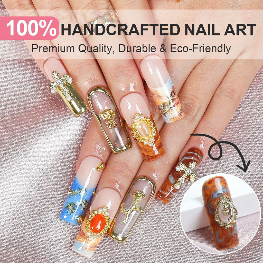Creative nail art set with luxurious decorations Kalsten