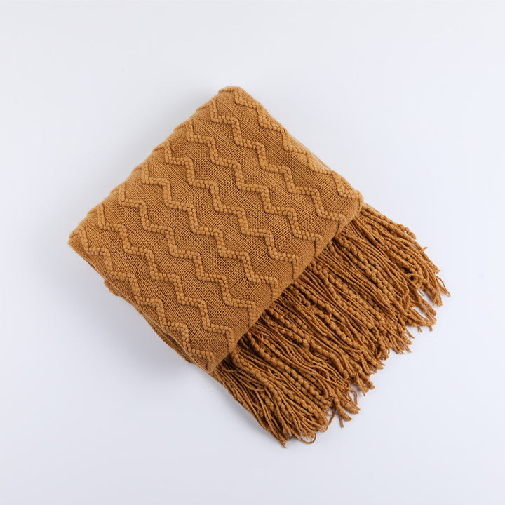 Cozy Knitted Throw Blanket