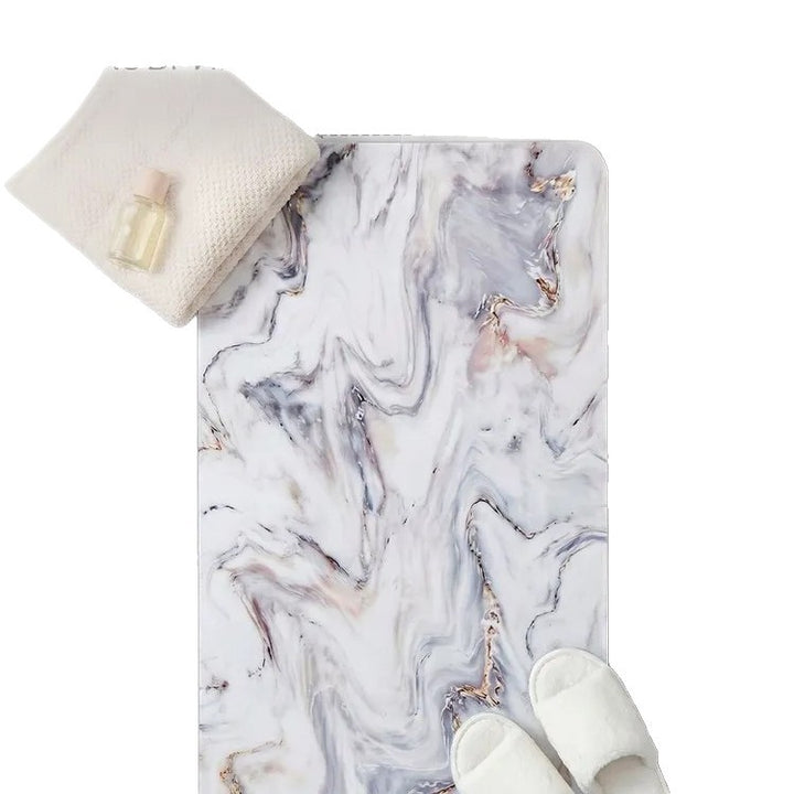 Luxurious Marble Design Bath Mat Set Kalsten