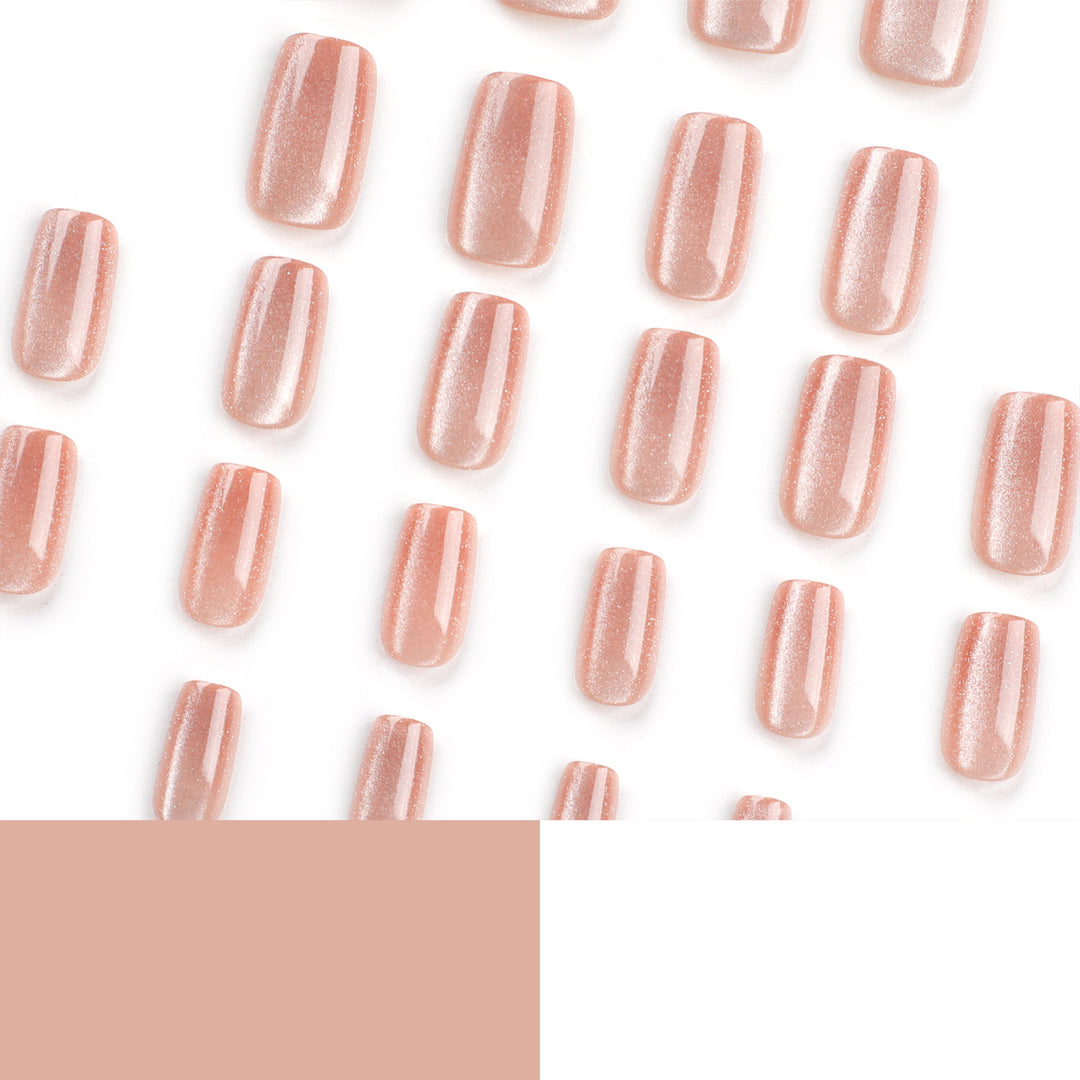Luxurious gel nails with elegant high-gloss finish Kalsten