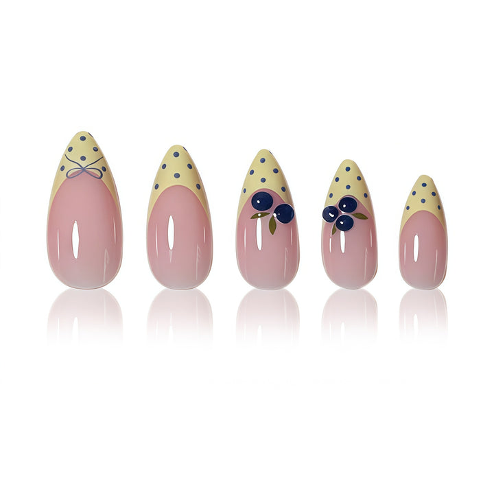 Elegant Floral Themed Press-On Nail Extensions Kalsten