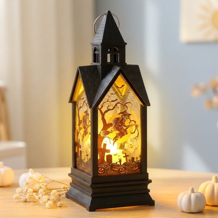 Pumpkin-shaped Halloween lantern